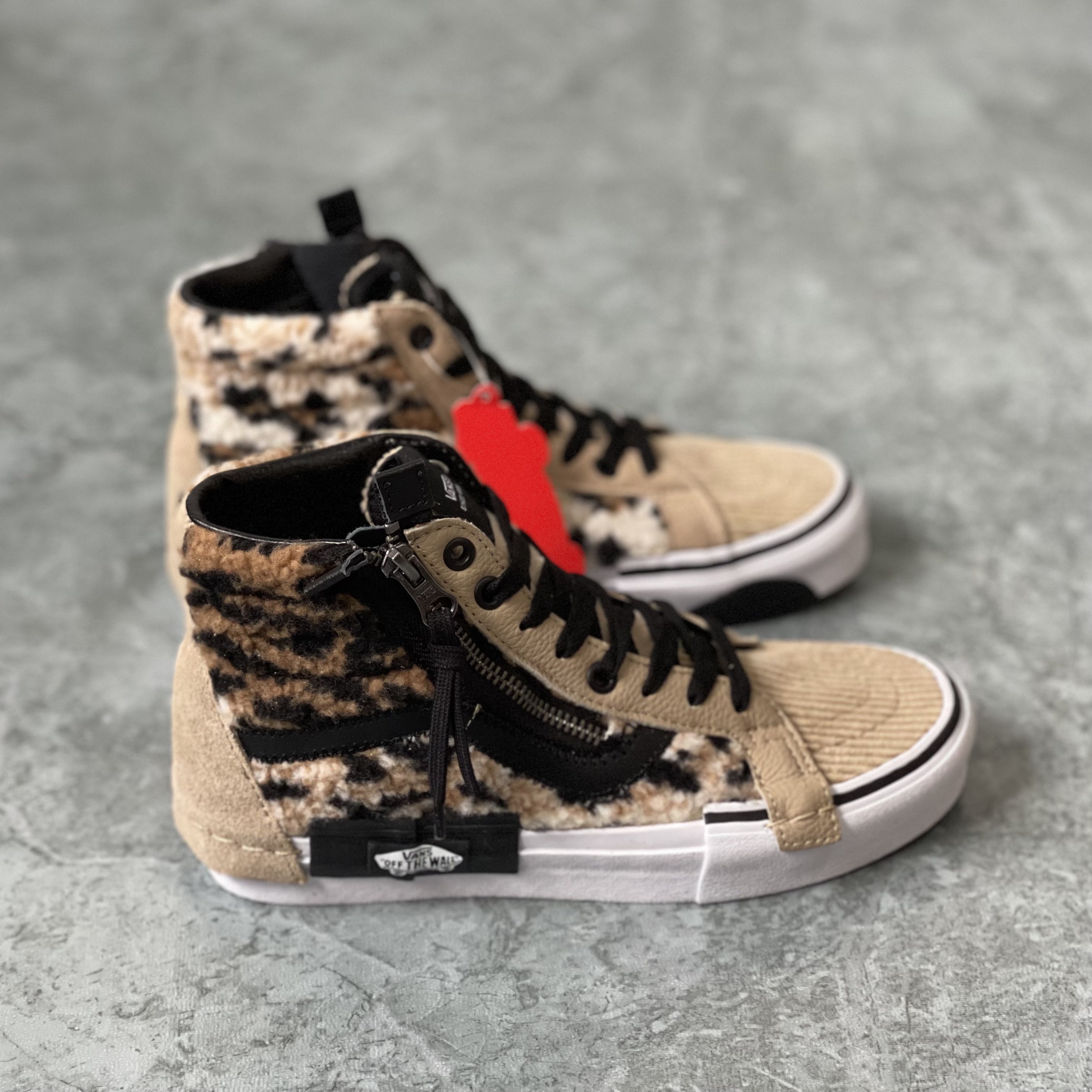 VANS范斯SK8-HiCAP绒面拼接解构男女子高帮帆布鞋板鞋VN0A3WM1ABH - 图0