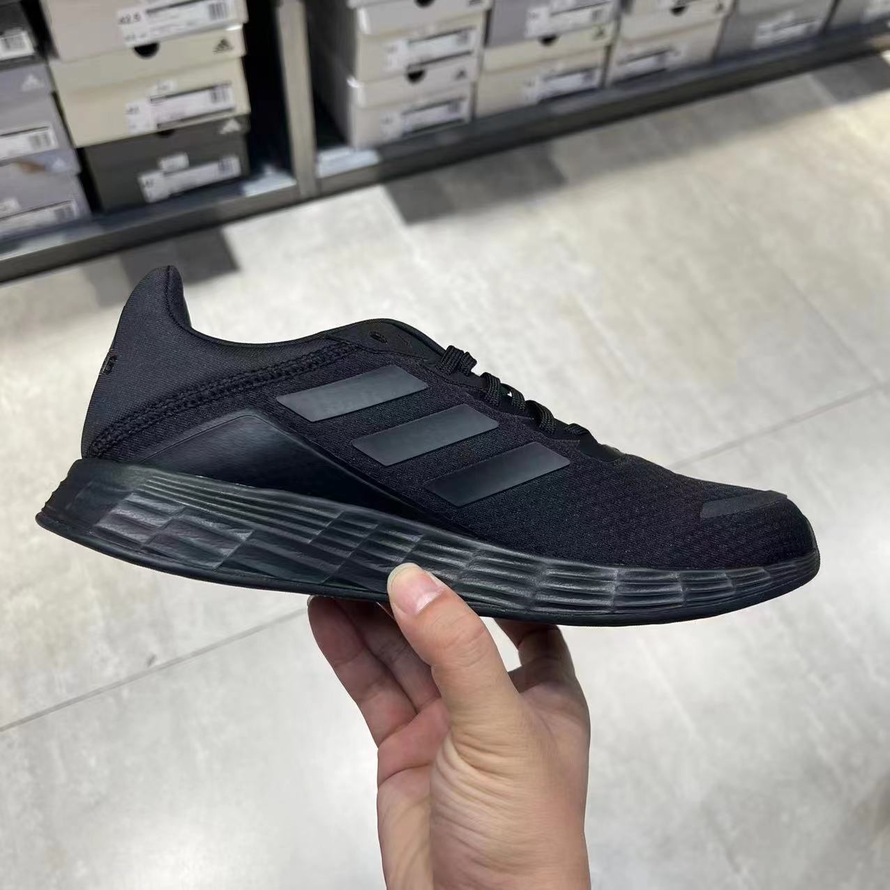 Adidas阿迪达斯跑步男鞋DURAMO SL防滑轻便透气低帮运动鞋G58108 - 图1