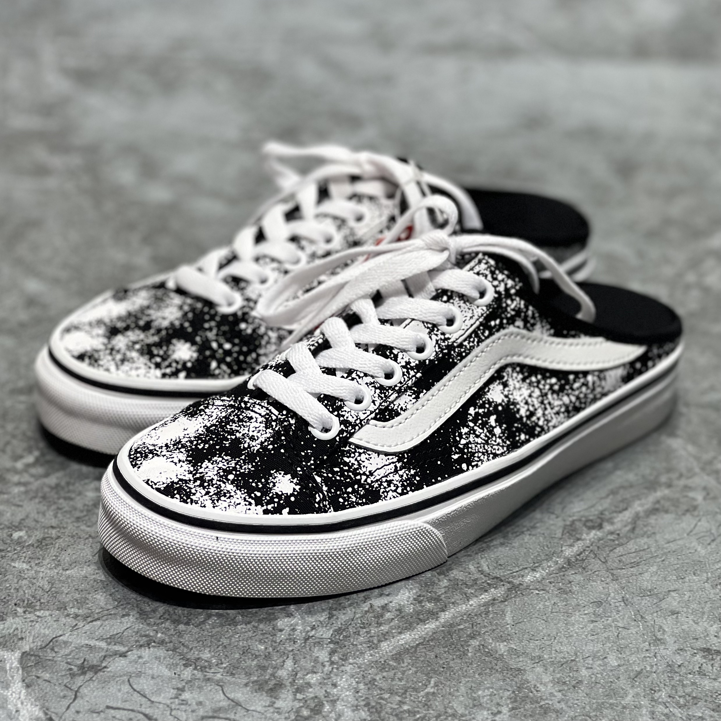 Vans Style 36 Mule喷绘涂鸦一脚蹬低帮帆布滑板鞋子VN0A7Q5YB9G - 图0