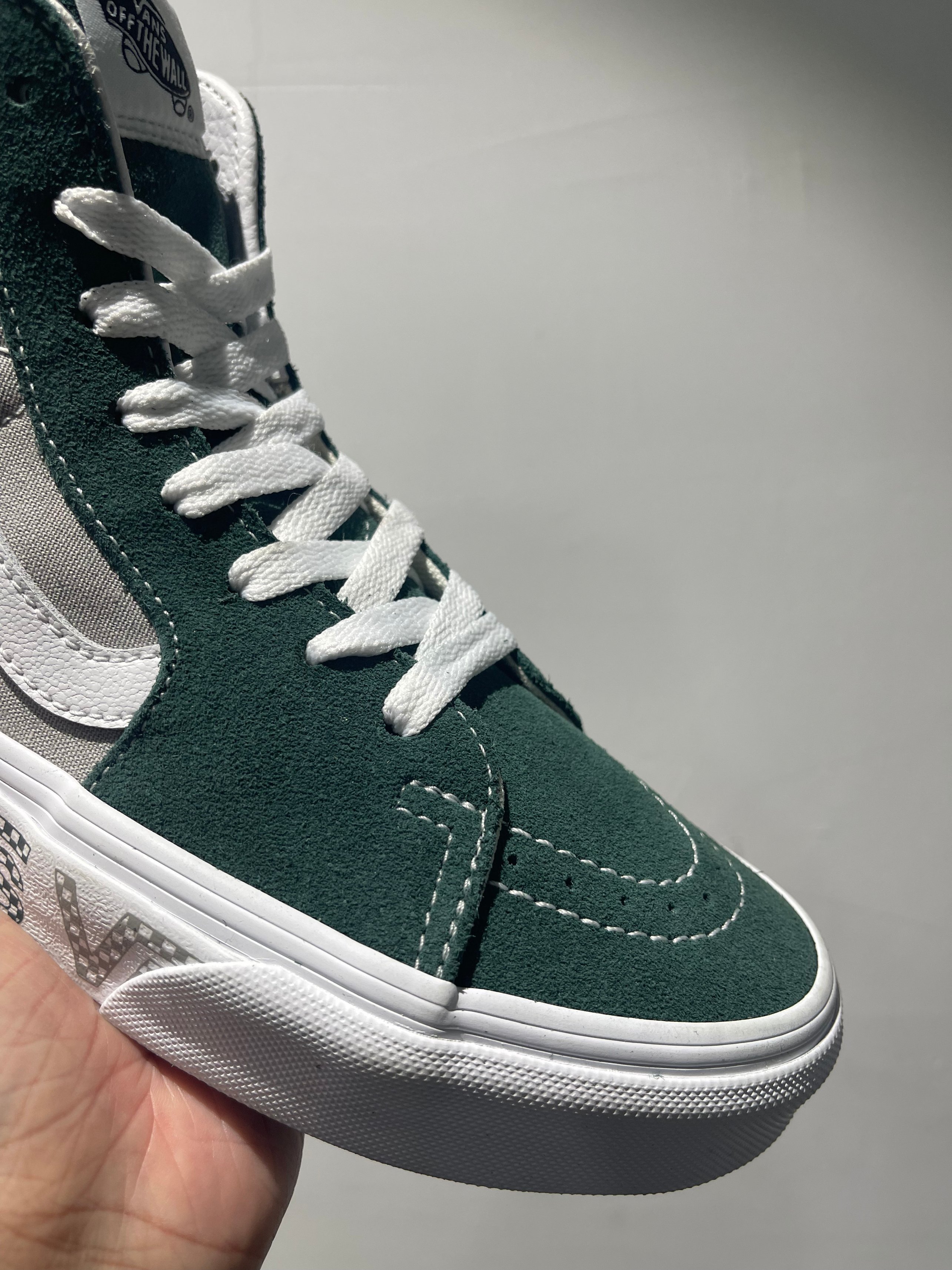 VANS SK8-HI多色撞色字母LOGO包边高帮男女鞋休闲板鞋VN0A4BV6X0P - 图3