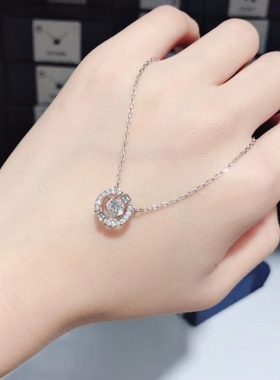 项链情人节吊坠灵动镶钻网红款