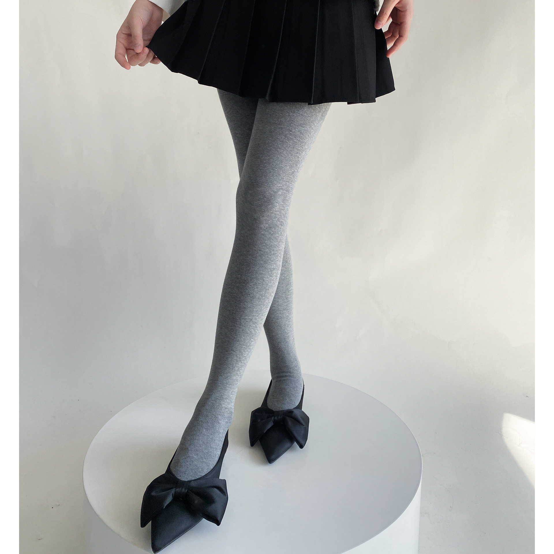 基础款春秋百搭显瘦900d竖条薄绒保暖连裤女灰色纯色打底平板袜裤,淘宝优惠券,粉丝福利购,淘宝优惠卷