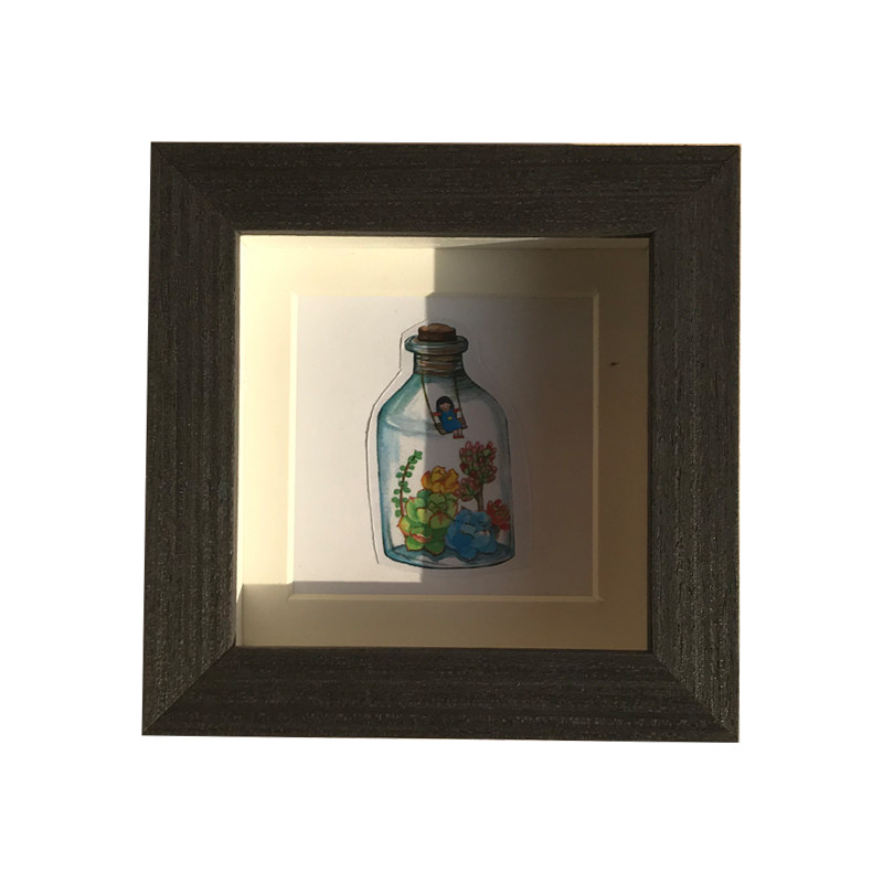 以琳相框小油画框油画棒画框木框立体1.5CM中空挂墙摆台两用干花,淘宝优惠券,粉丝福利购,淘宝优惠卷