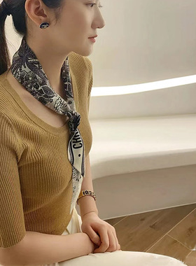 适用于Lady Dior戴妃包小丝巾领巾装饰系缠包手柄包带改造链条包