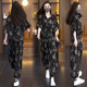 ຊຸດລະດູຮ້ອນ 2026 super hot two-piece suits for middle-aged women, mom, Korean style chic, a complete set of casual, western style-dancing age suit