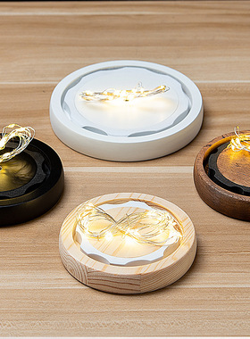 EVA防脱卡扣海胆灯永生干花玻璃罩底座小夜灯透明防尘罩厂家直供