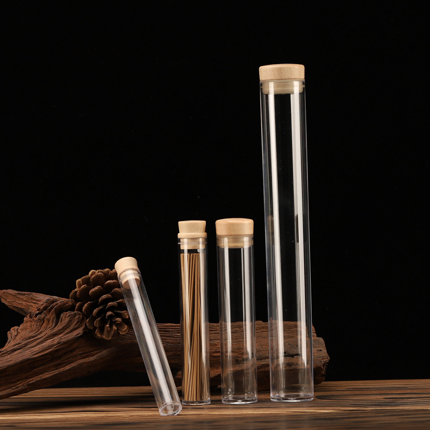 亚克力香管透明塑料香筒加厚木塞沉檀卧香盒线香分装筒家用,淘宝优惠券,粉丝福利购,淘宝优惠卷