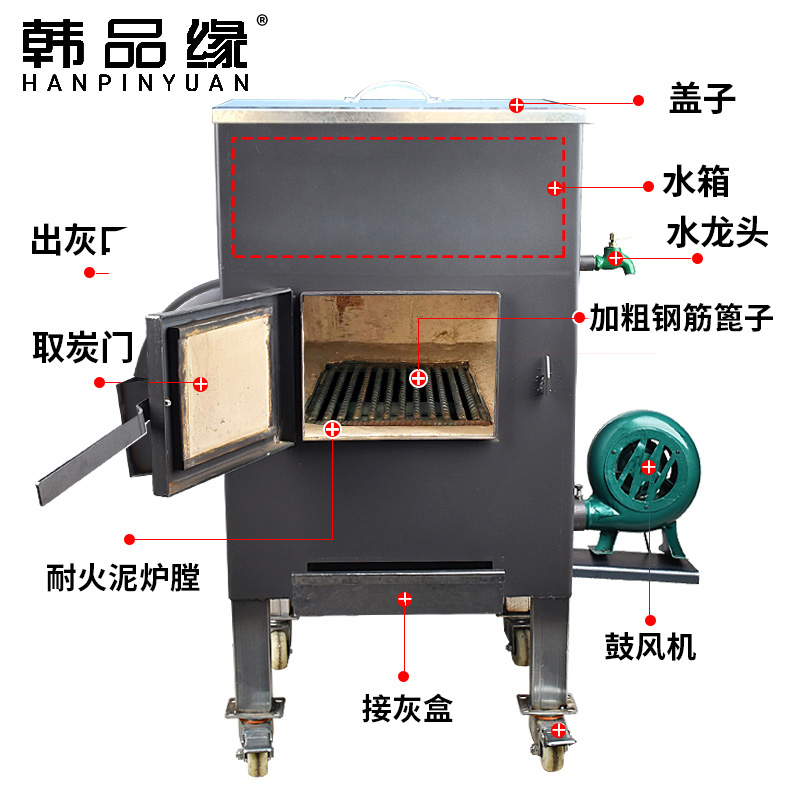 商用养碳炉加厚烤肉店烧炭炉生炭炉点炭炉生碳炉烧碳炉耐烧养炭炉-图2