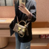 Summer mini versatile printed women's bag box bag chain small bag mobile phone bag casual crossbody bag trendy handbag