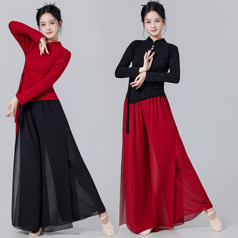 新款广场舞套装立领古典舞蹈服长袖中国舞服装扇子舞表演服演出服,淘宝优惠券,粉丝福利购,淘宝优惠卷