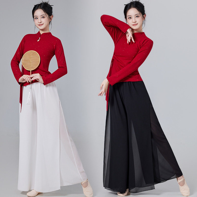 新款广场舞套装立领古典舞蹈服长袖中国舞服装扇子舞表演服演出服,淘宝优惠券,粉丝福利购,淘宝优惠卷