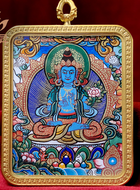 梵昇唐卡大势至菩萨生肖马本命佛