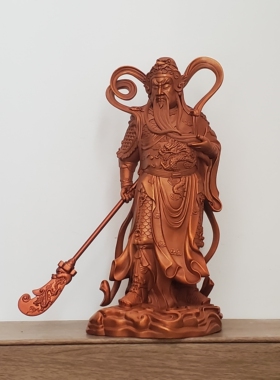 纯铜精工珈蓝韦陀关公佛像菩萨门神家居供奉车载摆件