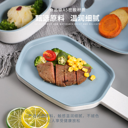 祥源美密胺北欧ins风餐具套装塑料盘仿瓷碗菜盘耐摔餐厅商用盘子 - 图0