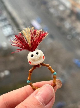 新中式小众个性搞怪可爱馒头宝宝女女情侣款戒指 小红书同款戒子