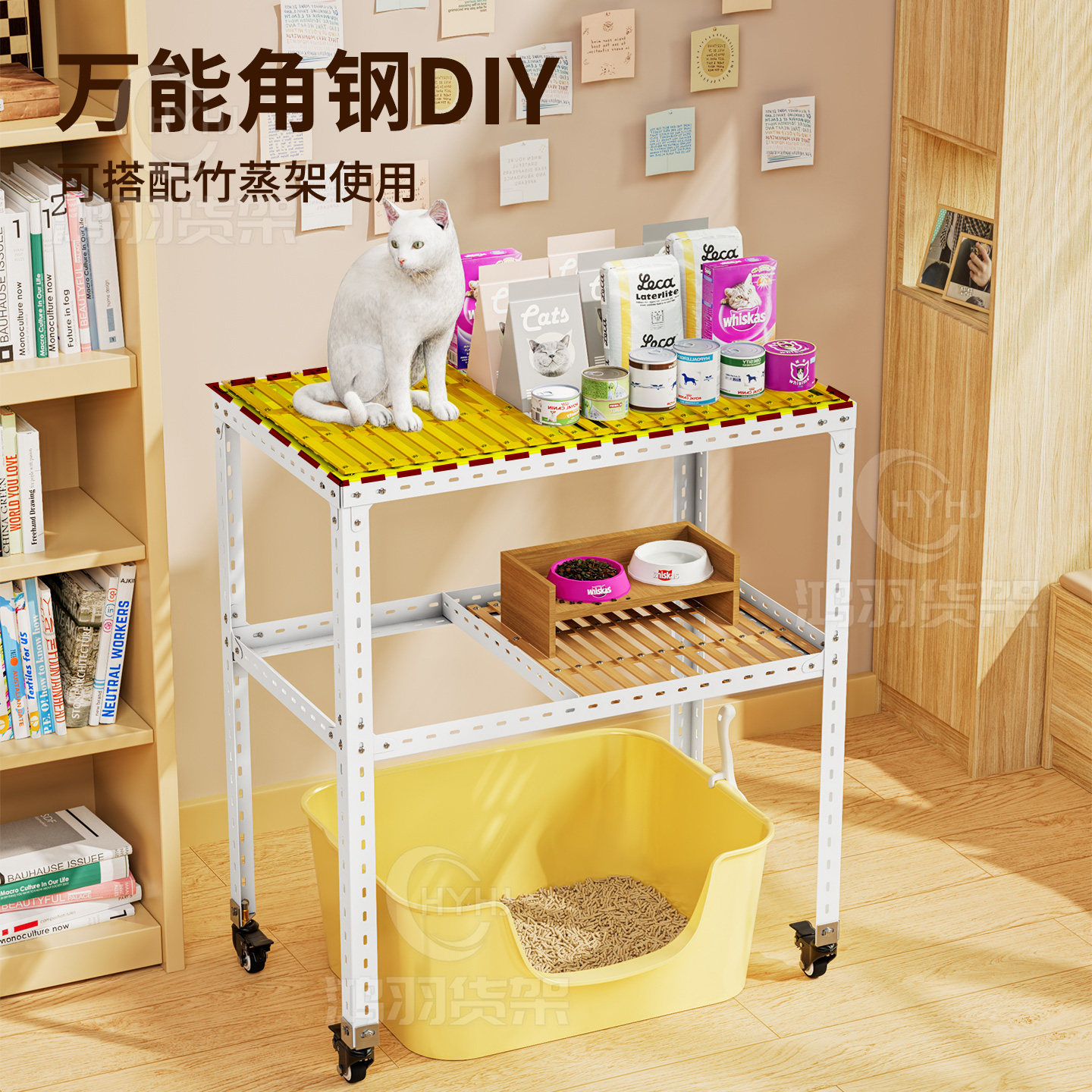 角钢笼双层猫笼子超大自由空间家用室内外别墅不占地厕所一体猫窝,淘宝优惠券,粉丝福利购,淘宝优惠卷