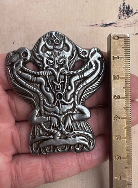 藏式手工天铁托甲大鹏鸟项链挂件吊坠民族风随身新款鸟王金翅大鹏