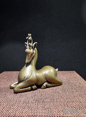 茶玩实心书房茶宠纯铜装饰古风