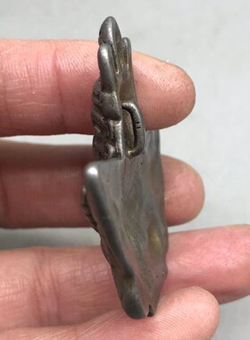 西藏天铁托甲金翅大鹏鸟项链挂件吊坠纯铁熔炼大鹏鸟文玩饰品配件