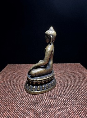 观世音菩萨释迦牟尼纯铜佛像摆件