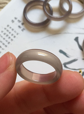 原色天然玛瑙情侣戒指情人节礼物