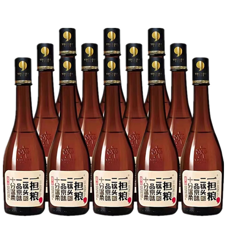 一担粮北京二锅头42度逗号清香型白酒纯粮食酒480ml*12瓶整箱-图3