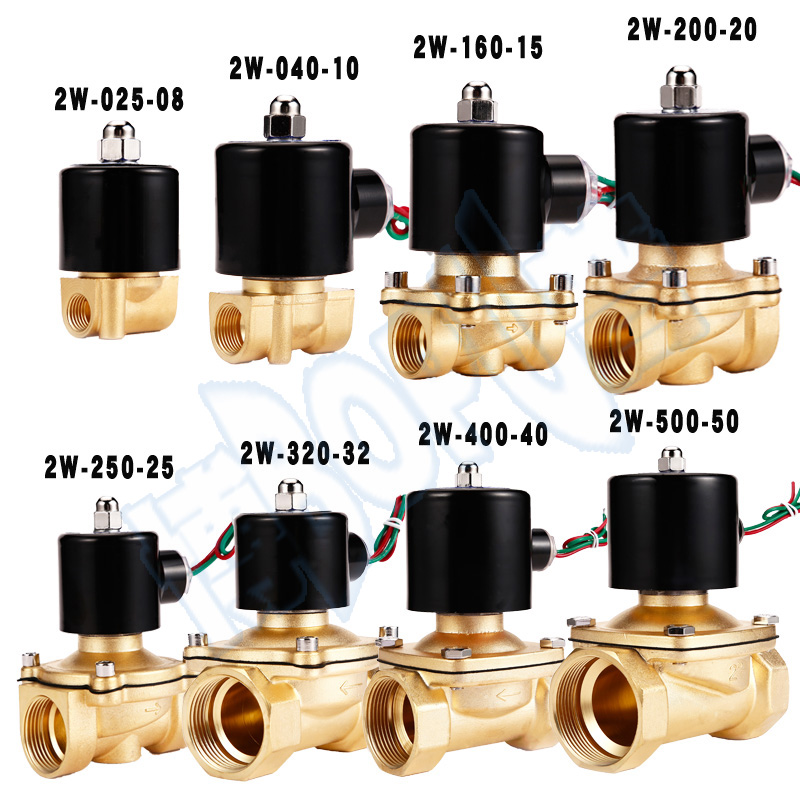 全铜常闭电磁阀水阀2分4分6分1寸2寸气阀水阀AC220V水开关阀气阀 - 图2