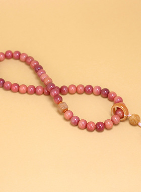 粉紫色菩提根苹果珠DIY粉黛款手链规格1.0男女文玩念珠厂家批发