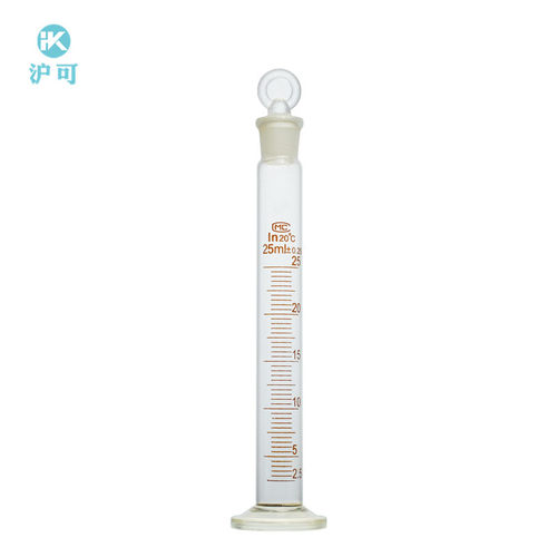 具塞量筒10/25/50/100/250/500/1000ml玻璃量筒实验室用刻度量筒 - 图1
