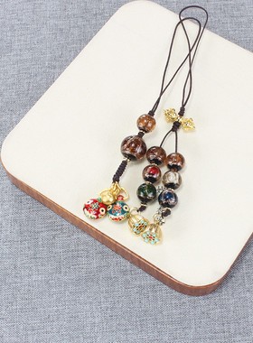 纯手工香灰琉璃男女手机挂饰品