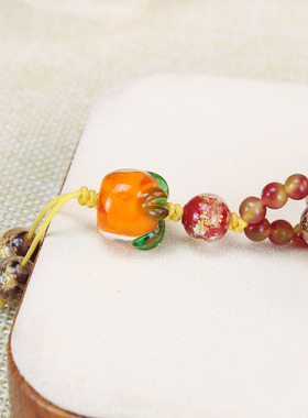 传统手工香灰金箔琉璃手捻