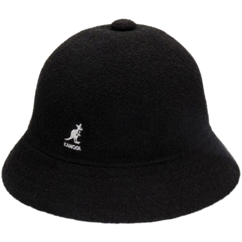 kangol/袋鼠帽子渔夫帽女正品圆顶羊毛男秋冬情侣宽檐平檐盆帽潮-图3