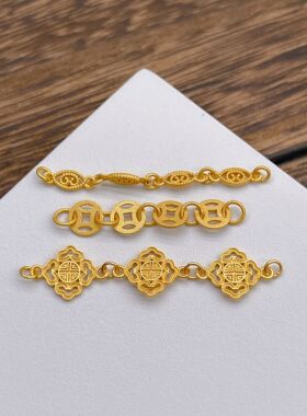 925银手工钱币万子福延长链