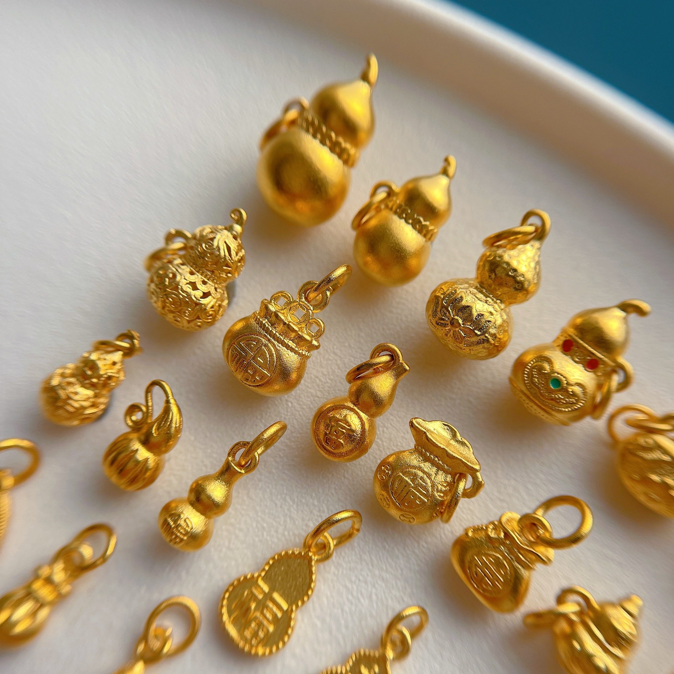 包24K金保色配件福字如意莲花钱币葫芦吊坠钱袋提溜挂坠diy串手链,淘宝优惠券,粉丝福利购,淘宝优惠卷