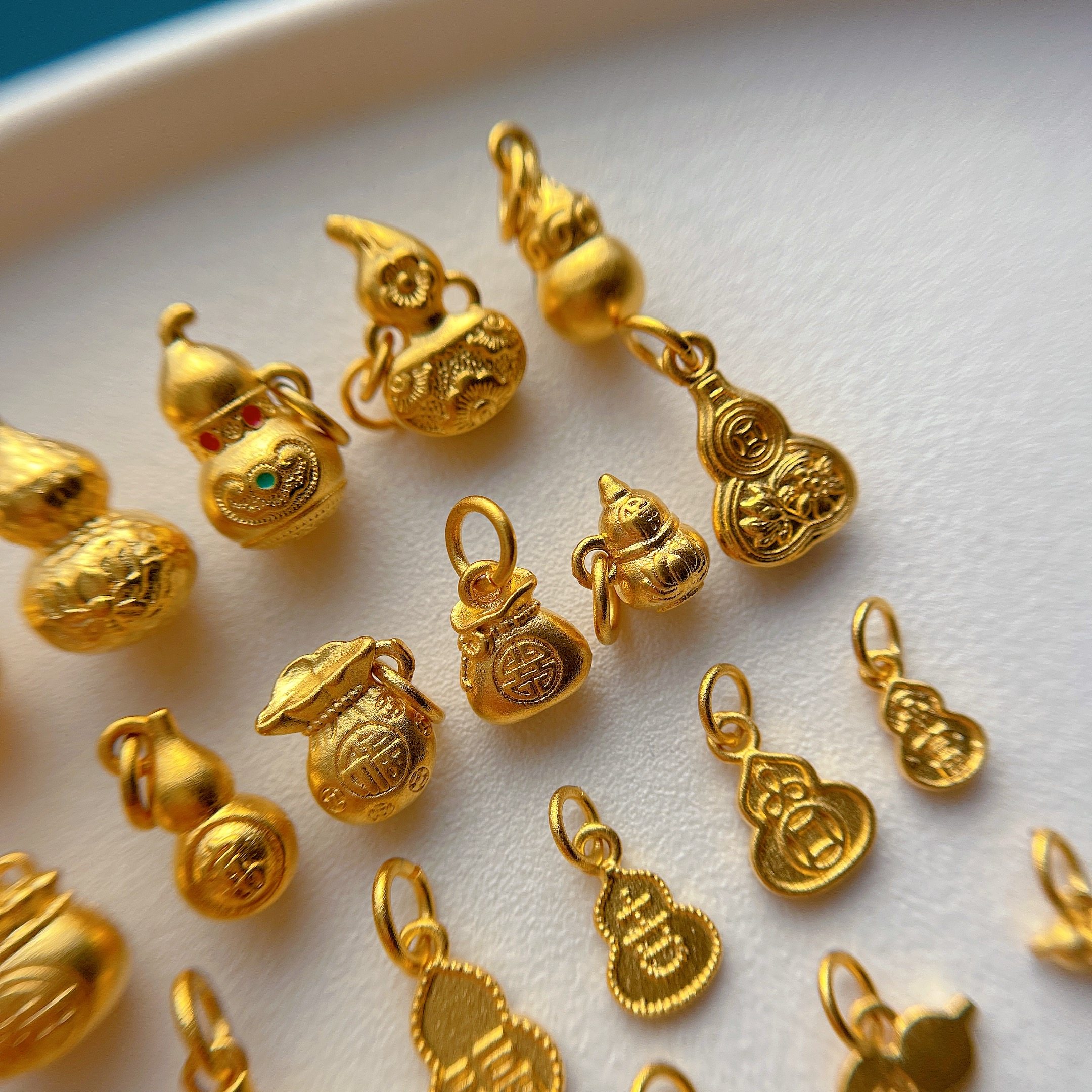 包24K金保色配件福字如意莲花钱币葫芦吊坠钱袋提溜挂坠diy串手链,淘宝优惠券,粉丝福利购,淘宝优惠卷