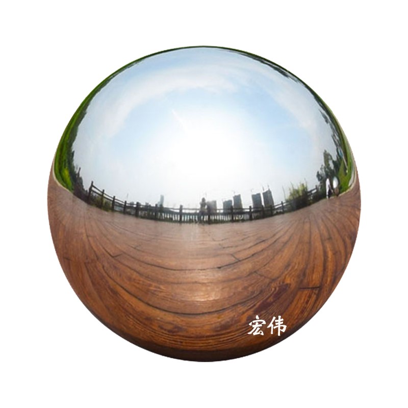加厚1.0mm不锈钢圆球白钢球装饰球金属球浮球空心圆球雕塑大圆球 - 图3