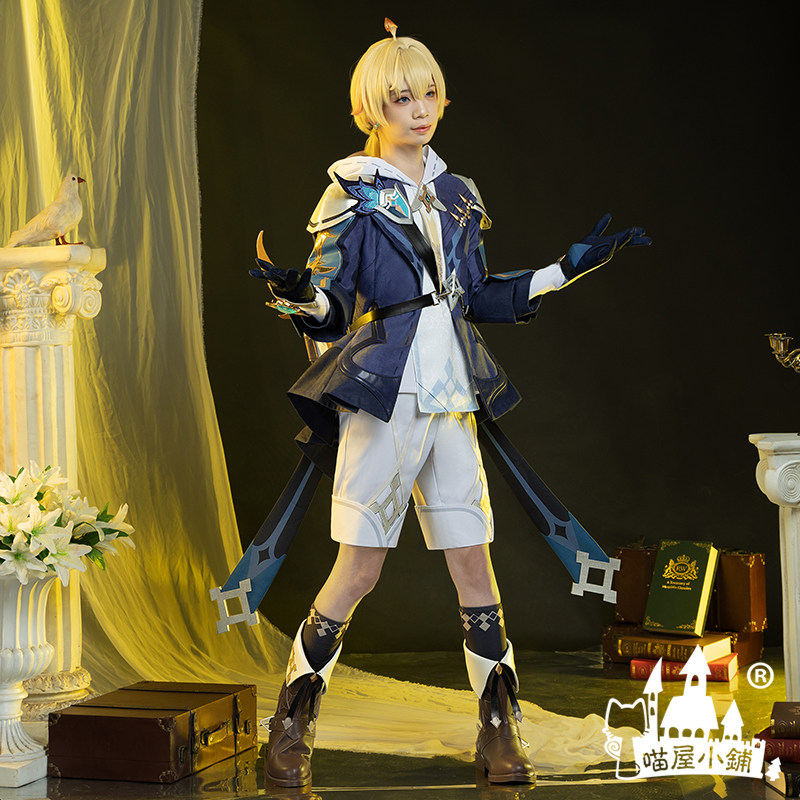 喵屋小铺原神cos服游击小队测绘员米卡cosplay游戏动漫服装男全套_虎窝淘