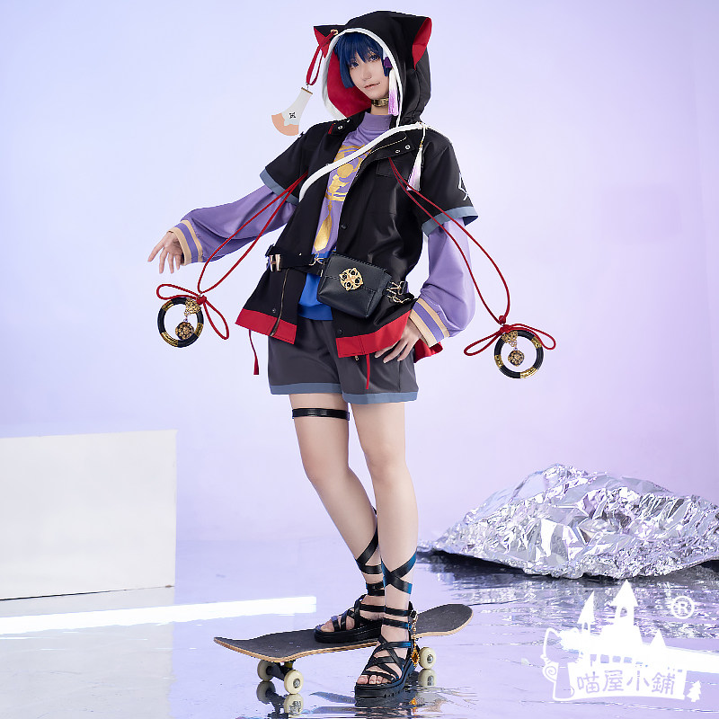 喵屋小铺原神cos服冲锋猫猫散兵同人cosplay游戏动漫衣服装全套男_虎窝淘