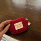 Wallet red corduroy coin purse women's 2025 new card holder all-in-one mini bag portable storage bag