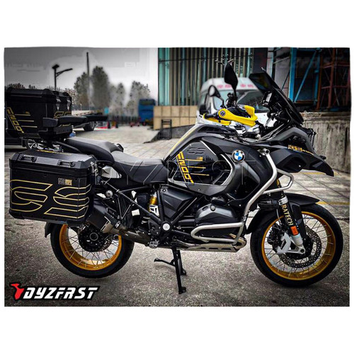 摩托车BMWr1250ADVr1200ADV 铝合金三箱保护贴反光防刮40周年 - 图0
