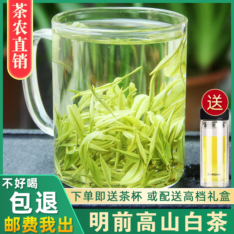 2022年新茶正宗安吉高山绿茶明前白茶一级250g绿茶散装春珍稀白茶