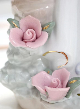 欧式精致家居人物雕塑摆件瓷偶