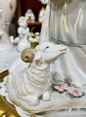 揽星中古人物瓷偶摆件欧式家居客厅卧室酒柜玄关摆设结婚订婚礼物