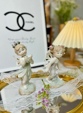 可爱小天使女孩娃娃陶瓷摆件