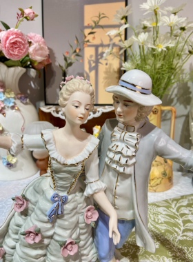 陶瓷创意桌面摆件简约轻奢客厅卧室电视柜生日乔迁新居之喜礼物