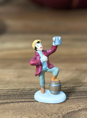 持续瓷生 D56陶瓷配件房子场景人物创意工艺品瓷偶模型手伴写实