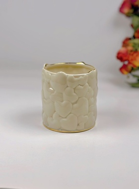 爱心浮雕LENOX陶瓷爱心浮雕烛台