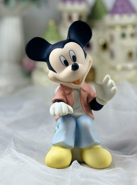 米奇椅子米妮红裙子蝴蝶结迪士