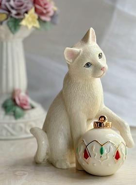 陶瓷猫咪工艺品家居摆件动物玩偶