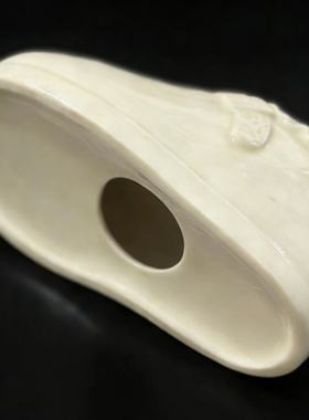 持续瓷生 出口半成品陶瓷鞋子存钱罐摆件儿童生日礼物工艺品